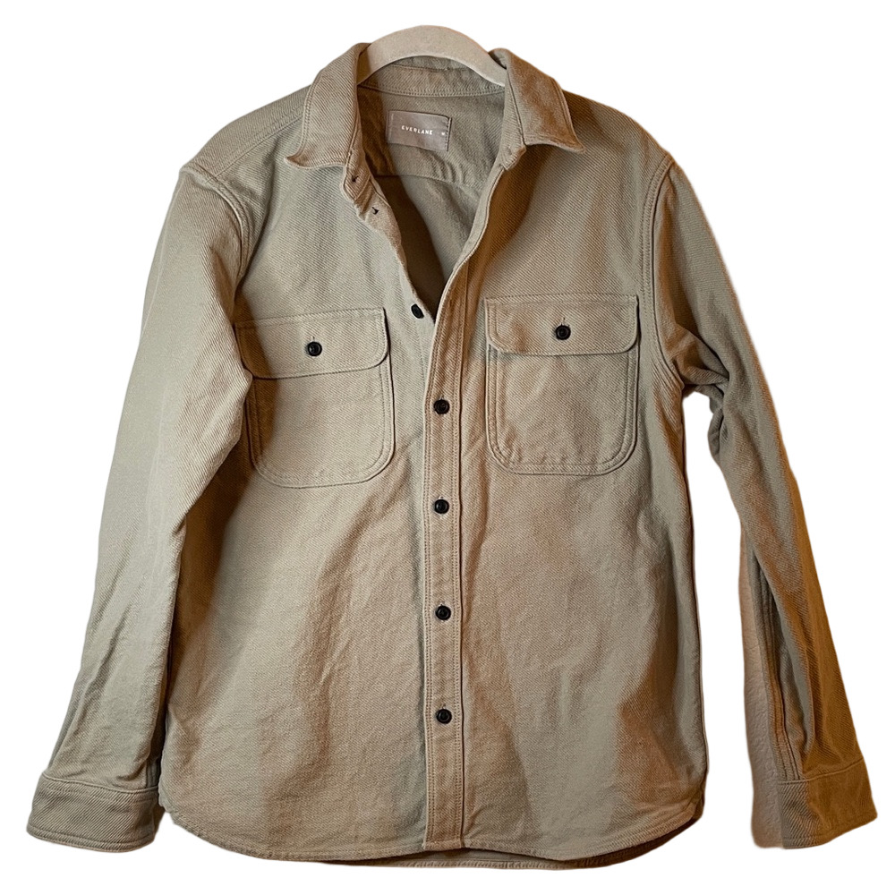 Everlane Tan Men's heavy duty shirt size M